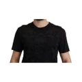 Authentic Dolce & Gabbana Black Baroque Motive T-shirt 52 IT Men