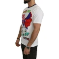 Authentic Dolce & Gabbana Roundneck Short Sleeve T-shirt with Super Pig Motive 46 IT Men