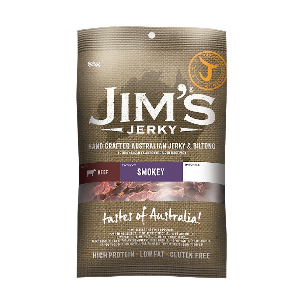 Jim's Jerky Smokey 50g x 10