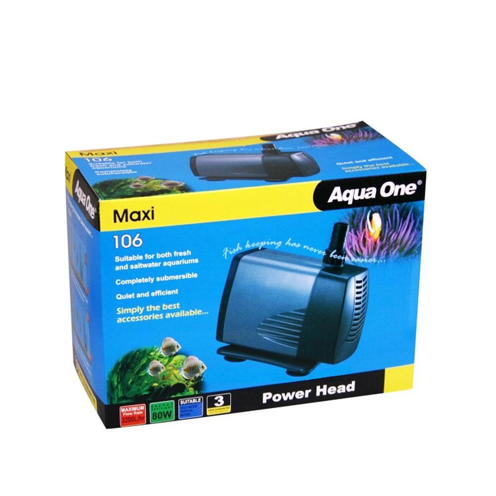 Aqua One Maxi Water Pump 106 - 3200L/H | 19MM or 21MM Outlet Size | 80W