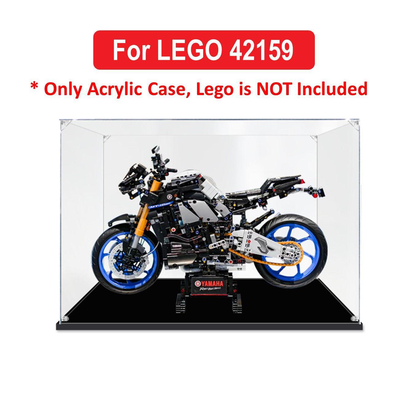 Acrylic Display Case for LEGO 42159 Technic Yamaha MT-10 SP Figure Storage Box Dust Proof Glue Free