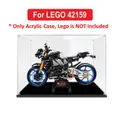 Acrylic Display Case for LEGO 42159 Technic Yamaha MT-10 SP Figure Storage Box Dust Proof Glue Free