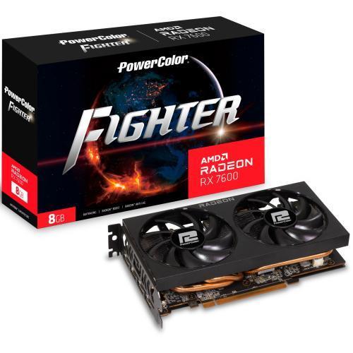 Powercolor Fighter AMD Radeon RX 7600 8GB GDDR6 Graphics Card 2 Slot - 1x 8 Pin