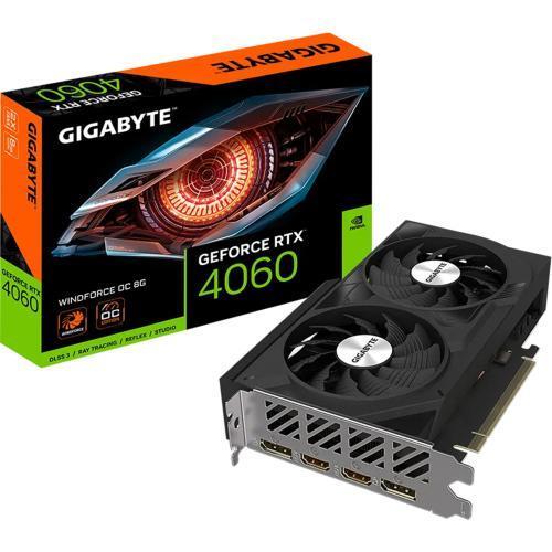 Gigabyte NVIDIA GeForce RTX 4060 WINDFORCE OC 8GB GDDR6 Graphics Card 2.2 Slot -
