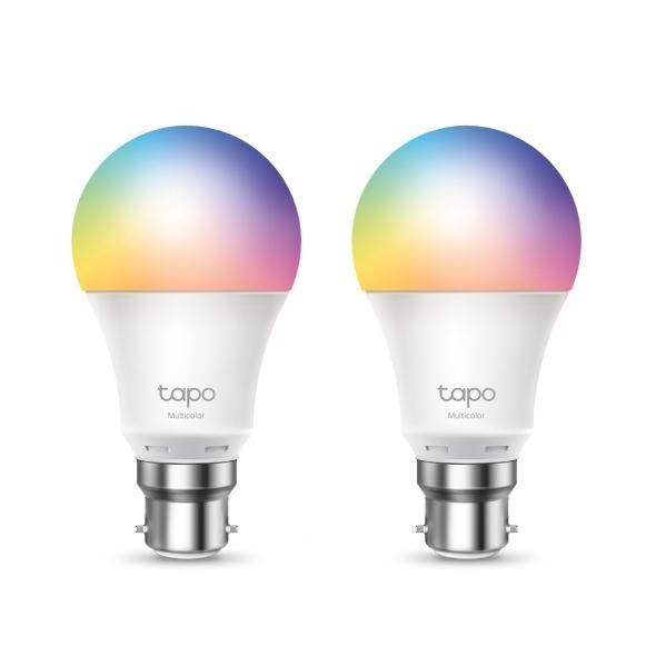 TP-Link Tapo Smart Wi-Fi Light Bulb - Multicolour (B22) (2-Pack)
