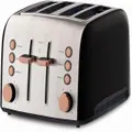 Brooklyn Toaster 4 Slice, Extra Wide Slots, High-Lift, Copper