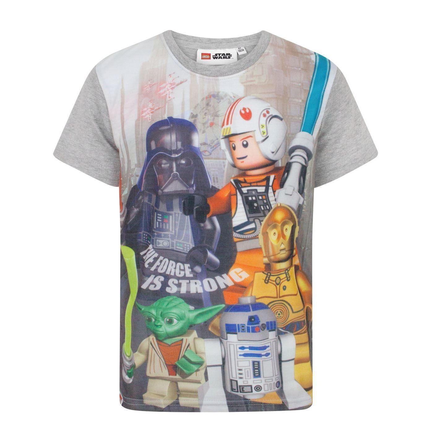 Lego Star Wars Boys The Force Is Strong T-Shirt (Grey) (4 Years)