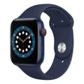 Apple Watch 40mm Series 6 (GPS + Cellular) Blue Aluminum Case w/ Navy Sport Band