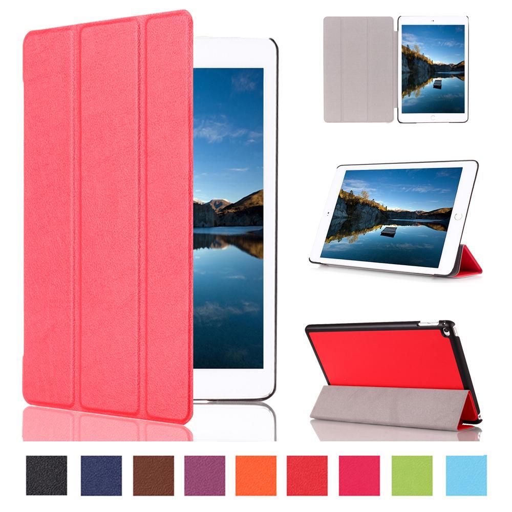 MCC iPad Air 2 Smart Folio Leather Case Cover Apple Air2 [Red]