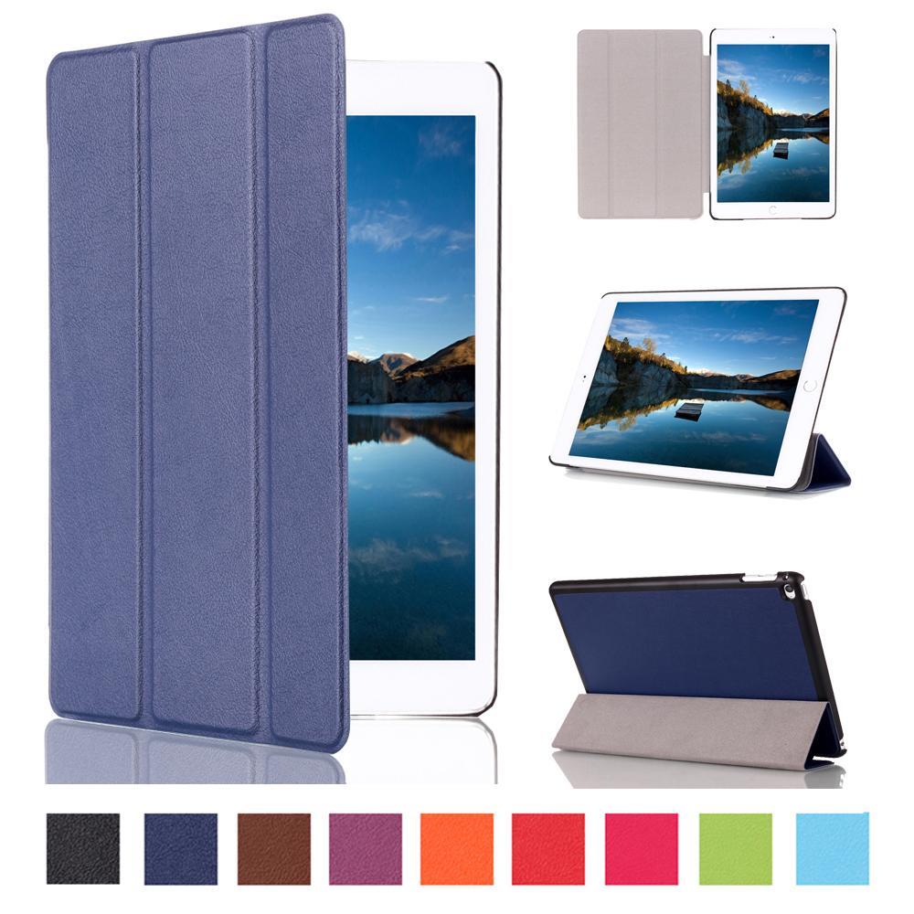 MCC iPad Air 2 Smart Folio Leather Case Cover Apple Air2 [Dark Blue]