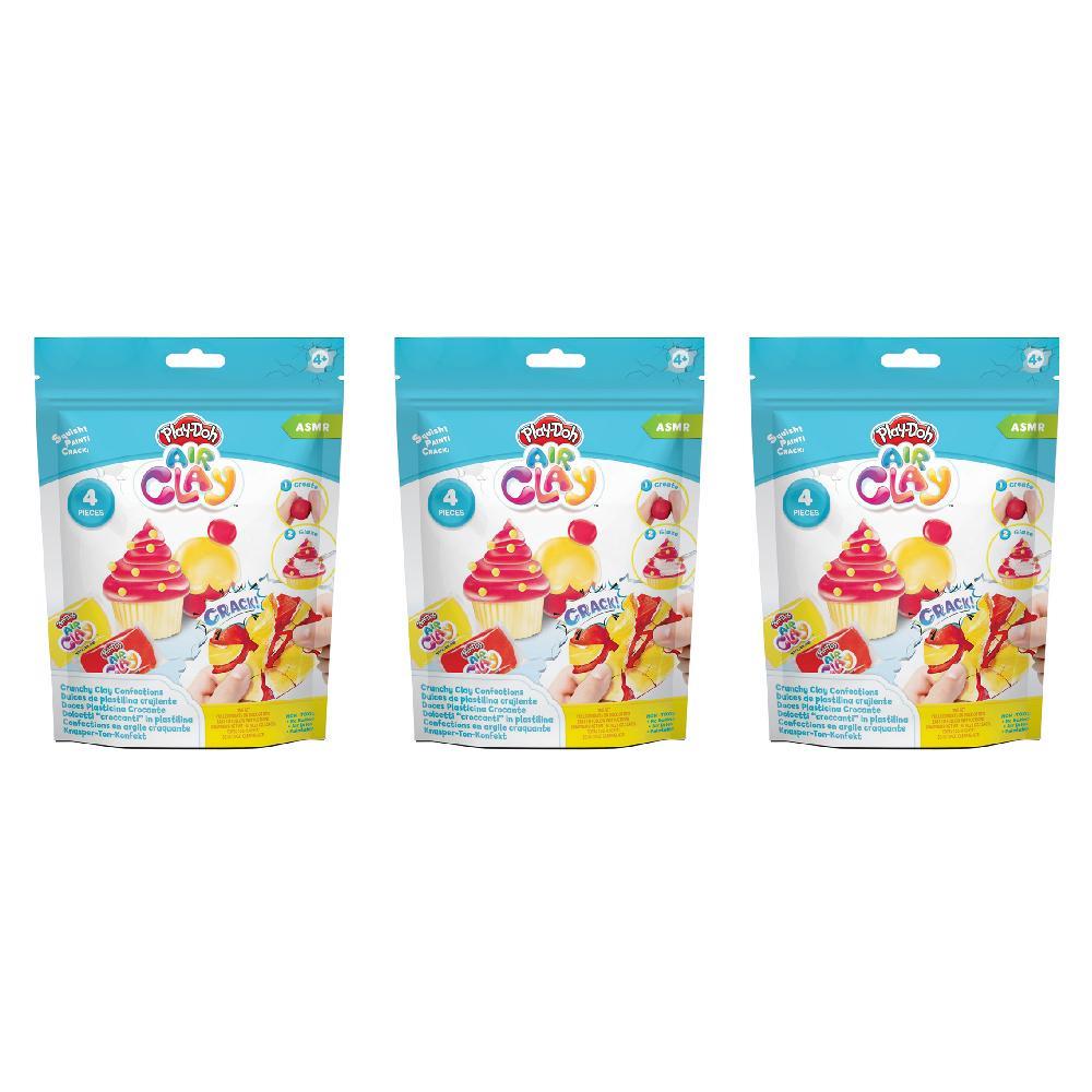 3x 4pc Play-Doh Crunchy Cupcake Air Clay Confections Set Kids/Children Toy 3y+