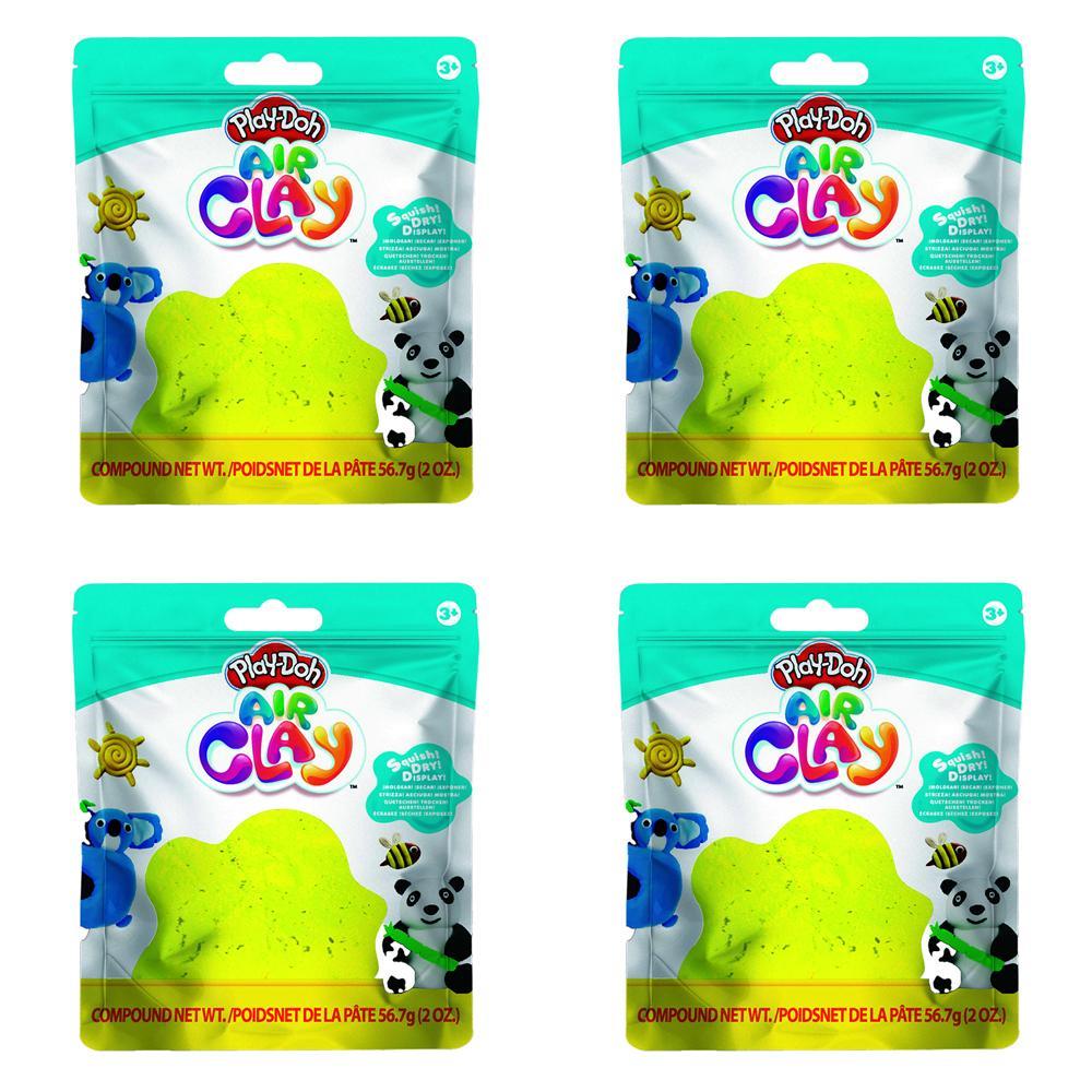 4x Play-Doh 2oz Air Clay Kids/Children Art Craft Fun Play Creative Toy 3+ Yellow