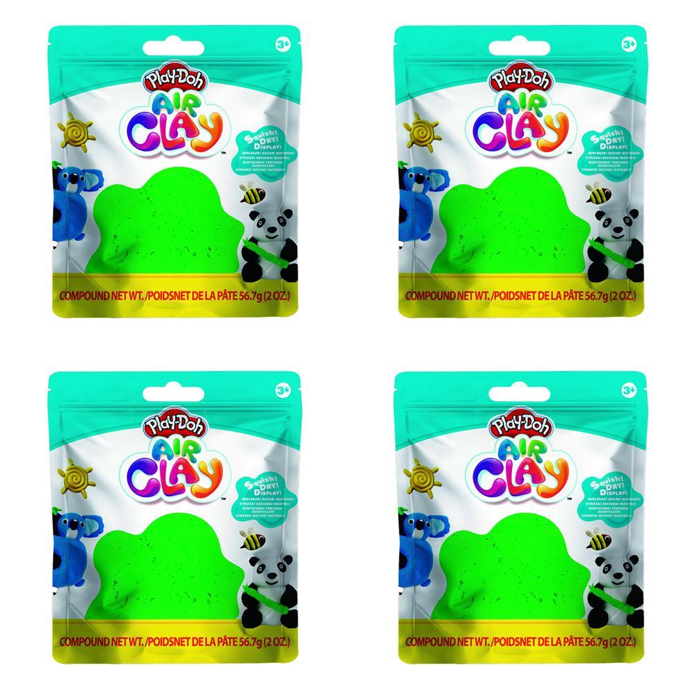4x Play-Doh 2oz Air Clay Kids/Children Art Craft Fun Play Creative Toy 3y+ Green