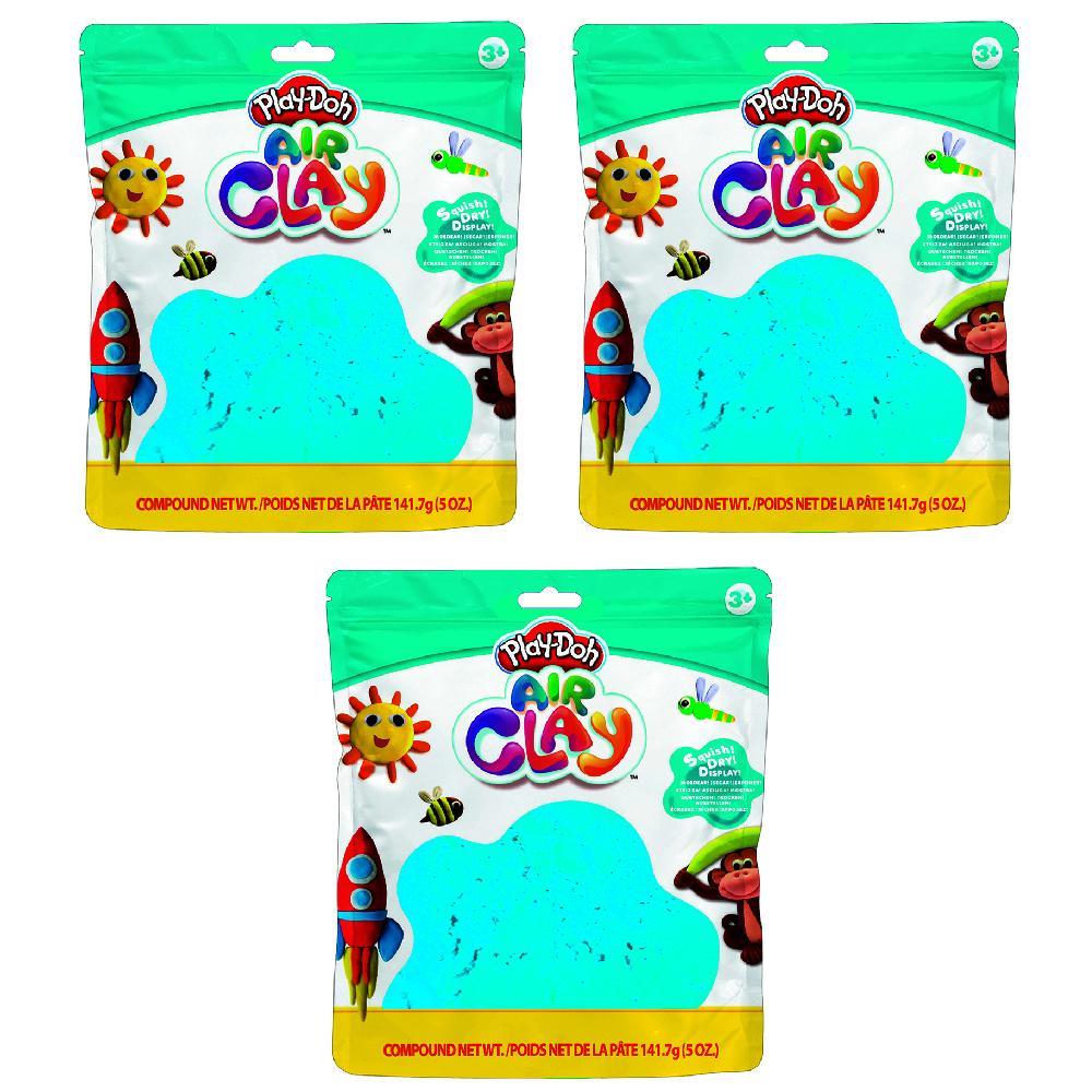 3x Play-Doh 5oz Air Clay Kids/Children Art Craft Fun Play Creative Toy 3y+ Blue