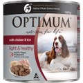 Optimum Adult Weight Management Wet Dog Food Chicken & Rice 680g x 12