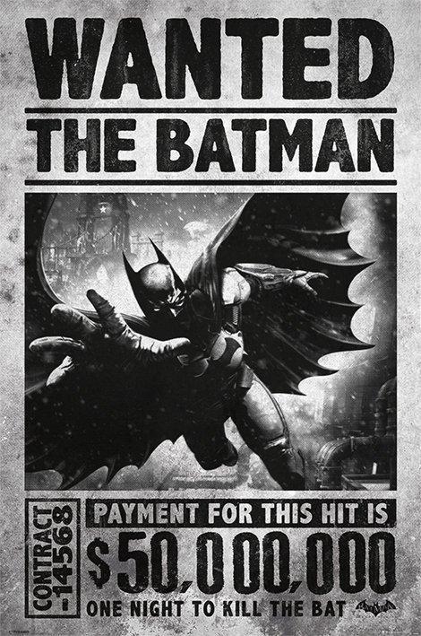 Batman Arkham Origins Wanted Wall Poster (97)