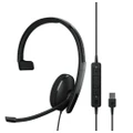 SENNHEISER | Sennheiser ADAPT 130T USB II, On-ear, single-sided USB-A headset with in-line call control and foam earpad. Optimised for UC