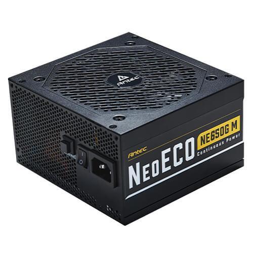 ANTEC NE 650w 80+ Gold, Fully-Modular, LLC DC, 1x EPS 8PIN, 120mm Silent Fan, Japanese Caps, ATX Power Supply, PSU, 7 Years