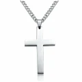 Cross Pendant Charm Gold Silver Necklace Chain Women Fashion Jesus Men Pendant