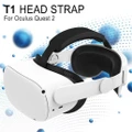 Headband Compatible with Oculus Quest 2, VR Gaming Headband Adjustable VR Headset Accessory for Replacement Comfortable Support PU Surface, Lightweight