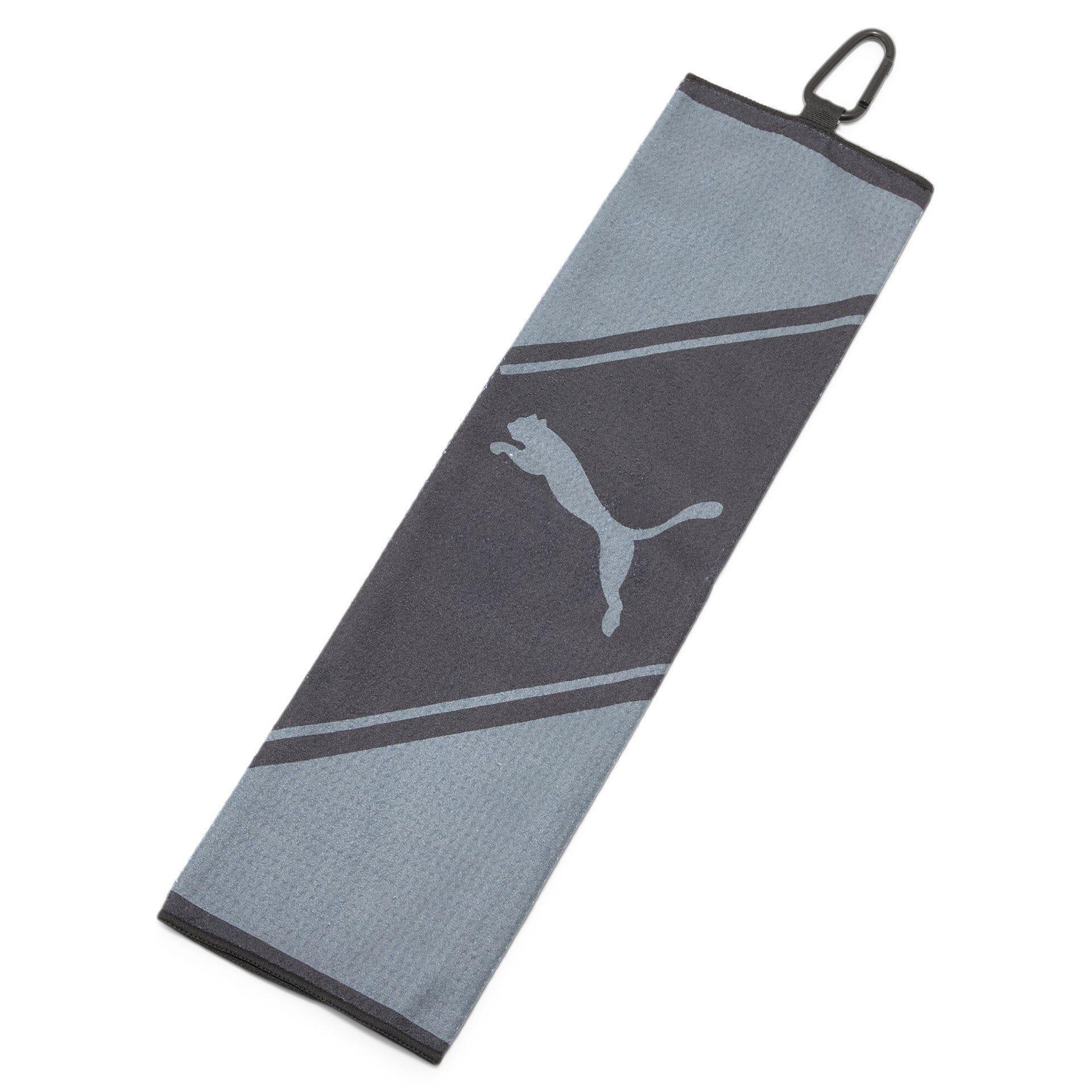 Puma Golf Tri Fold Towel - Black/Grey