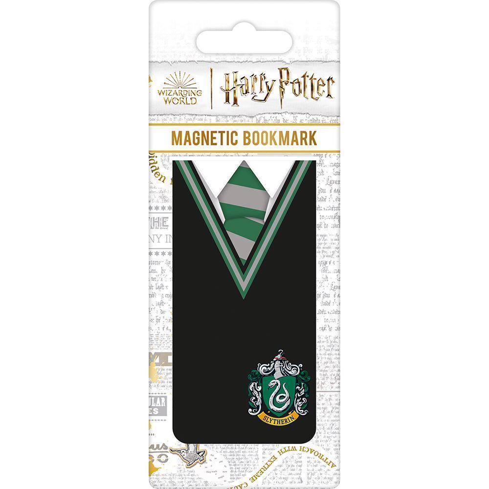 Harry Potter Slytherin Uniform Magnetic Bookmark (Black/Green) (One Size)