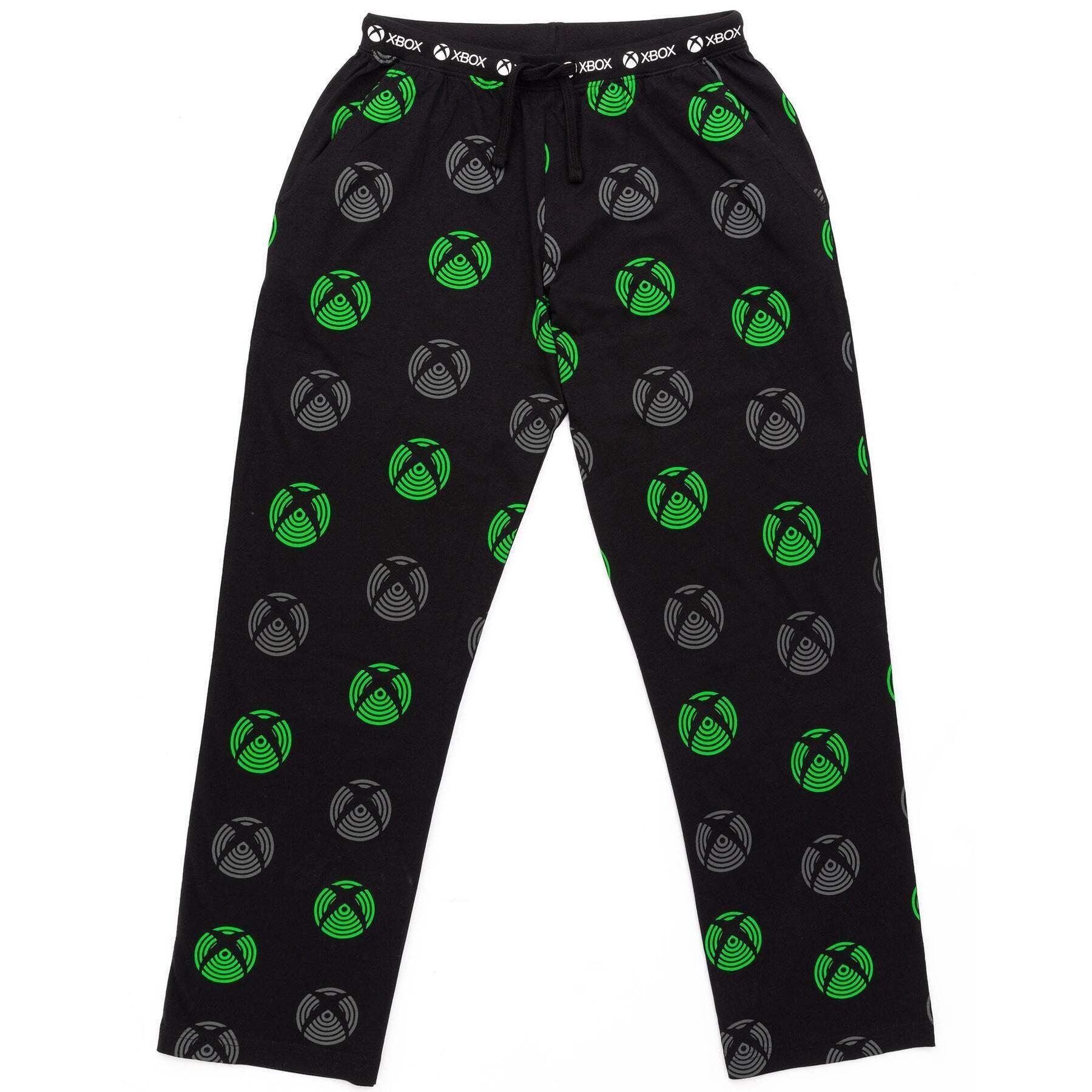 Xbox Mens Lounge Pants (Black/Neon Green/Grey) (XL)