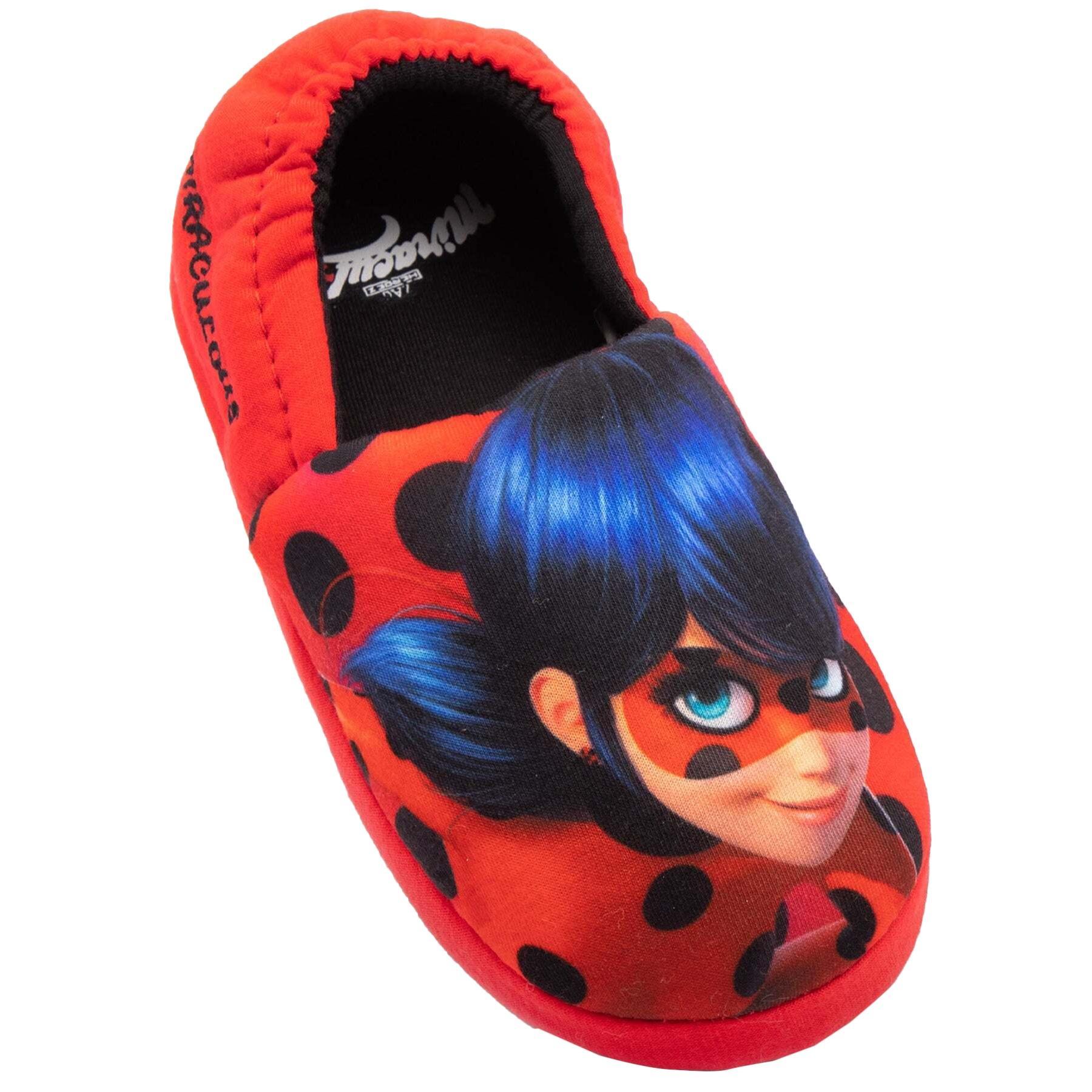 Miraculous Girls Slippers (Red) (13 UK Child)