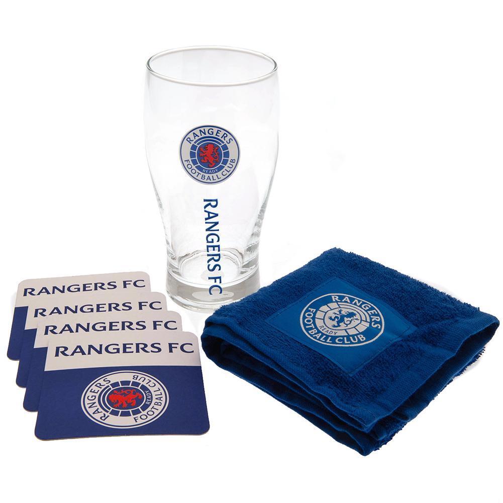 Rangers FC Mini Bar Set (Pack of 6) (Blue/White/Clear) (One Size)