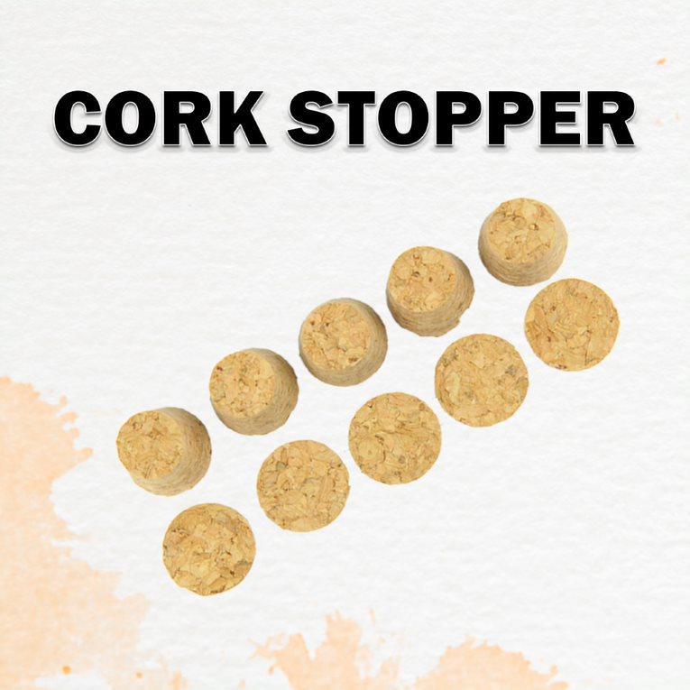[10Pcs]Krafters Korner Cork Stoppers 2X1.5X1.7CM for Bottle Crafts
