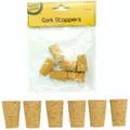 Krafters Korner 6Pcs Cork Stoppers 2X1.5X3CM for Bottle Crafts, Personalized Party Favors Plugs Wooden Wine Bottle Cork Stoppers Replacement Corks for Wine Beer Bottles DIY Crafts