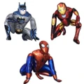 3D 3PC Large Batman Spiderman Ironman Foil Balloons Party Supplies