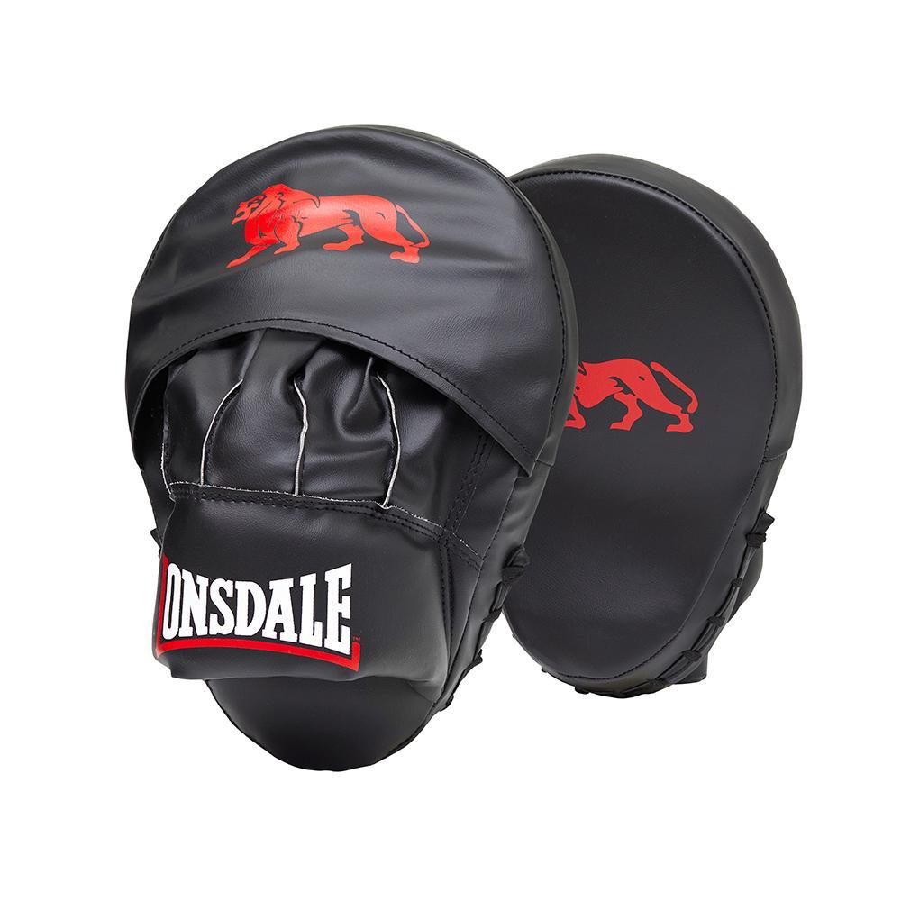 Lonsdale Challenger 2.0 Boxing Focus Pads Punching Mitt Pair One Size Black