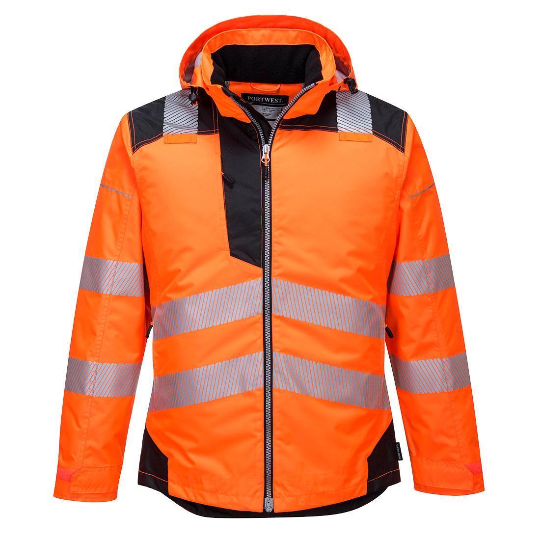 Portwest Mens PW3 Hi-Vis Winter Jacket (Orange/Black) (3XL)
