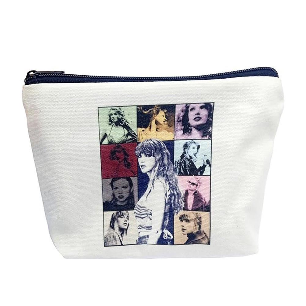 Vicanber Ladies Taylor Swift Printed Makeup Bag Cosmetic Storage Pouch Music Lover Fans Gifts(Style C)