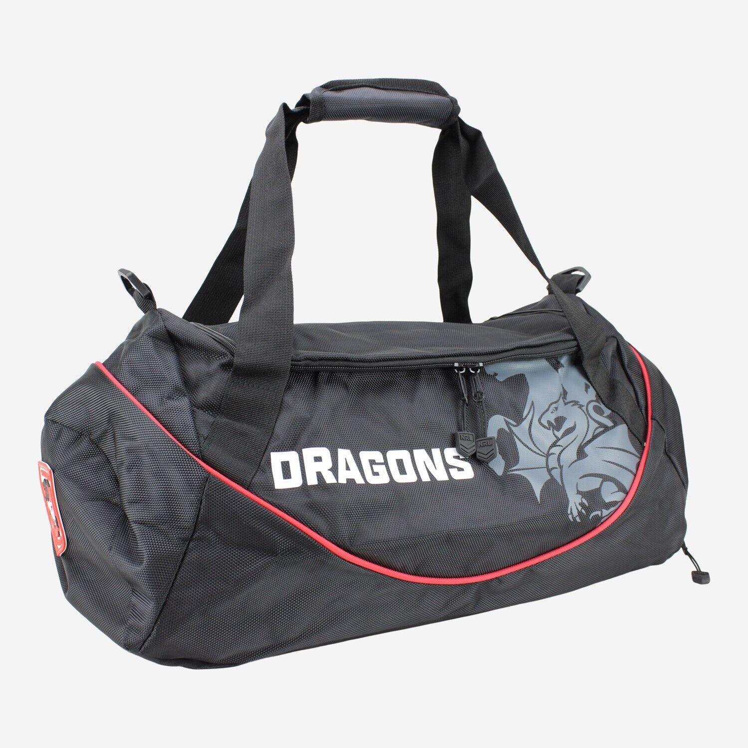 NRL Shadow Sports Bag - St George Illawarra Dragons - Gym Travel Duffle Bag