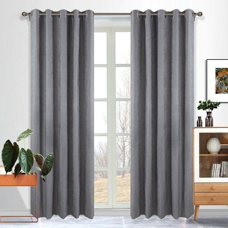 Andorra 100% Blockout Thermal Insulated Eyelet Single Curtain Panel 165cm Width x 220cm Drop