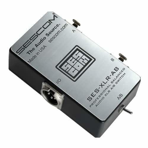 SESCOM SES-XLR-AB Balanced Audio Pro Grade XLR A/B Passive Switch