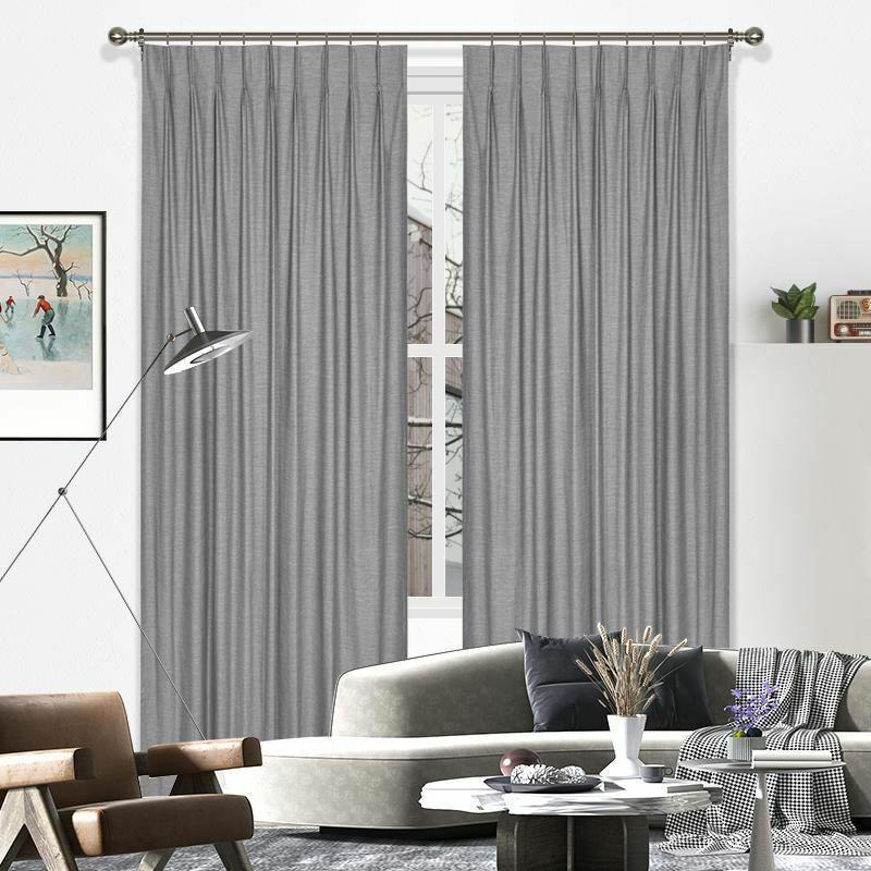 Marquee Total Blockout Thermal Insulated Pleated Curtains Pair