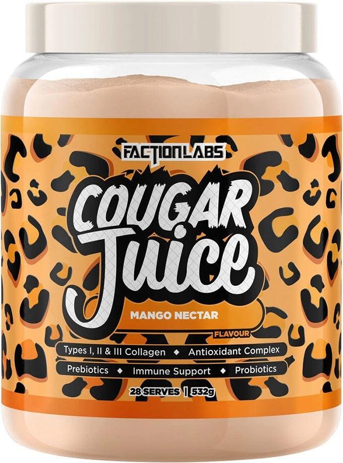 Faction Labs Cougar Juice Probiotic Collagen Protein Powder - Mango Nectar