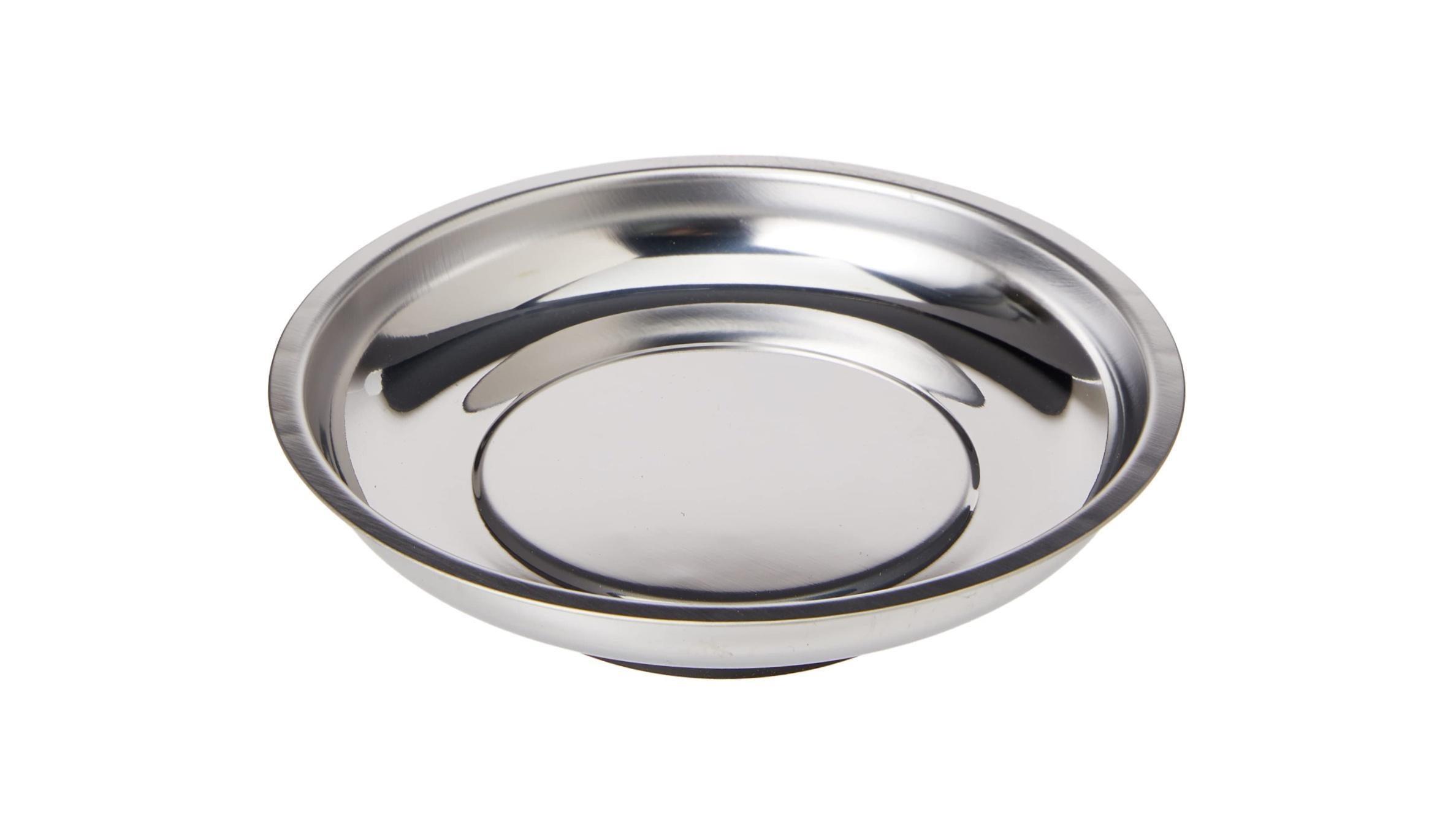6" 150mm Magnetic Round Magnet bowl parts tray Stainless Steel 150mm