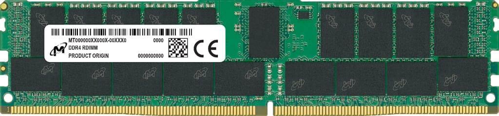 Micron 32GB 2Rx4 DDR4-3200 RDIMM CL22 Memory [MTA36ASF4G72PZ-3G2R]