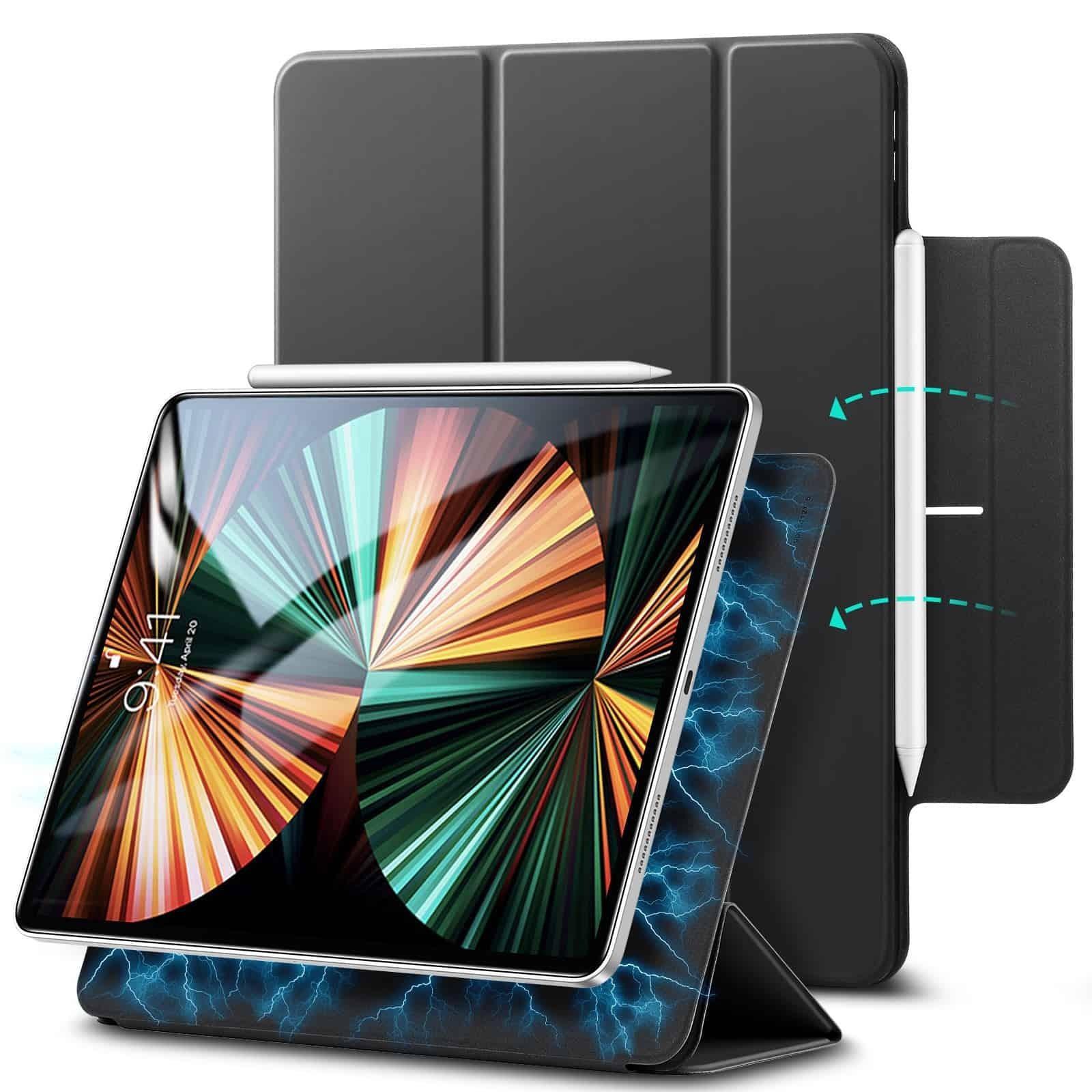 iPad Pro 11 (2021/2020) Case, Genuine ESR Rebound Magnetic Stand Cover for Apple - Black
