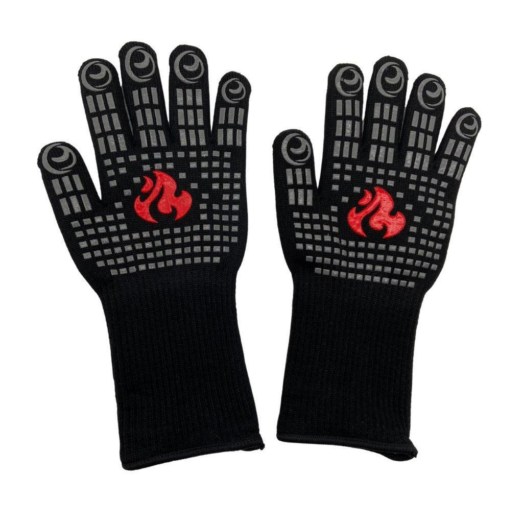 KILIROO BBQ Grill Gloves 35cm With Non-Slip Silicone, and Long Arm Protection