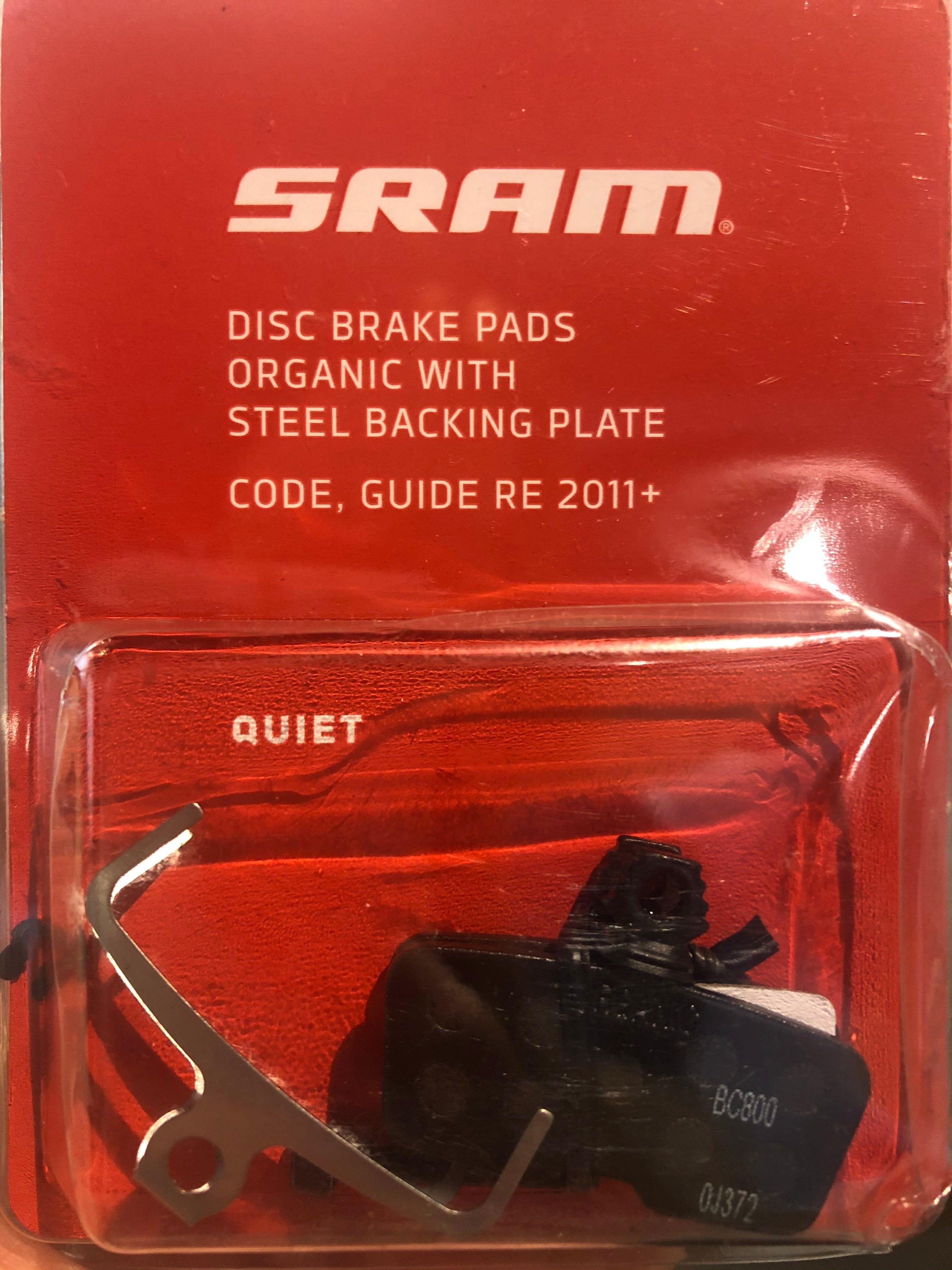 SRAM AVID Brake Pads Code MY11 Organic Steel 1 Set