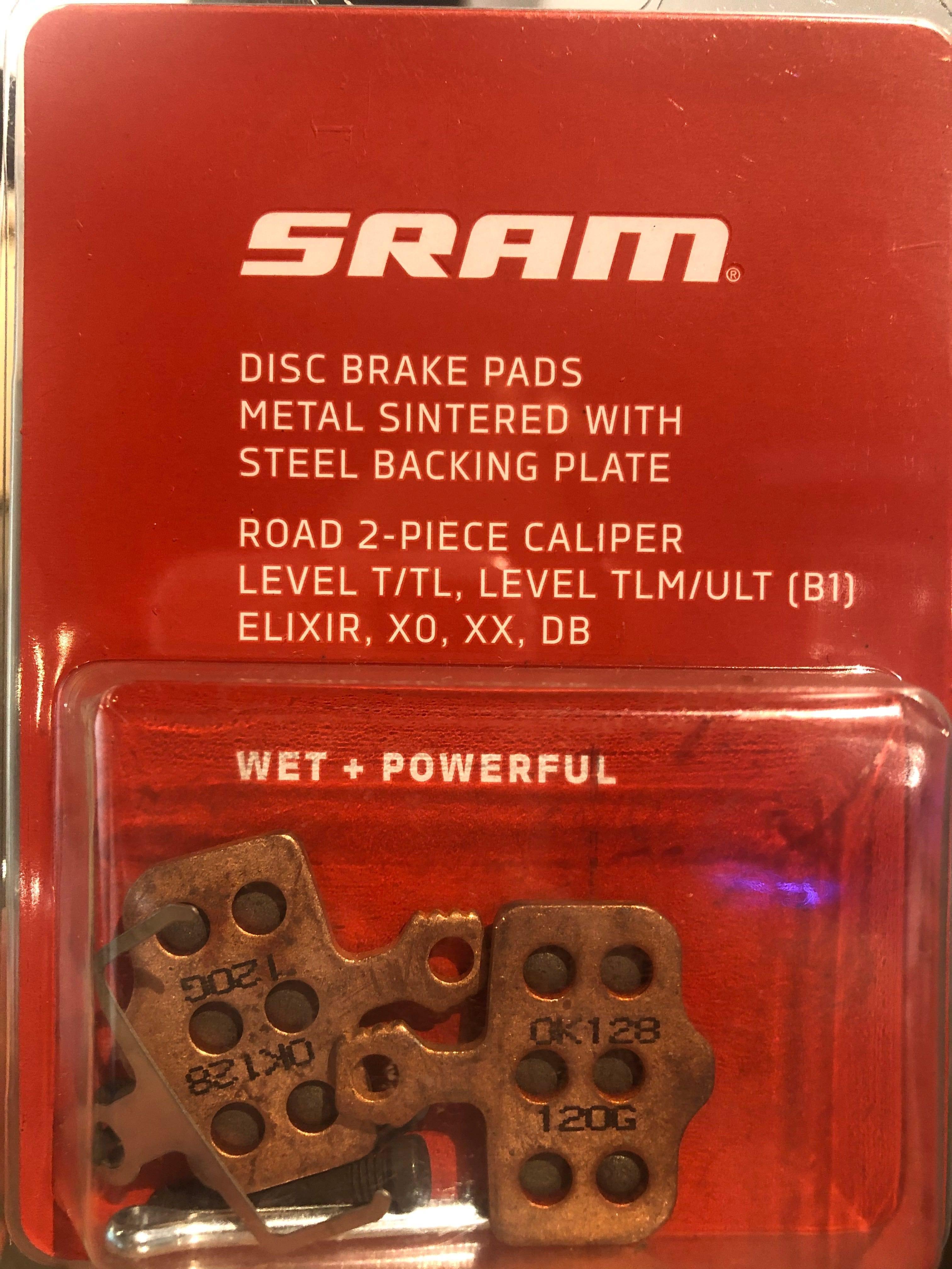 SRAM Disc Brake Pads Metal Sintered/Steel Elixir DB Level-T-TL