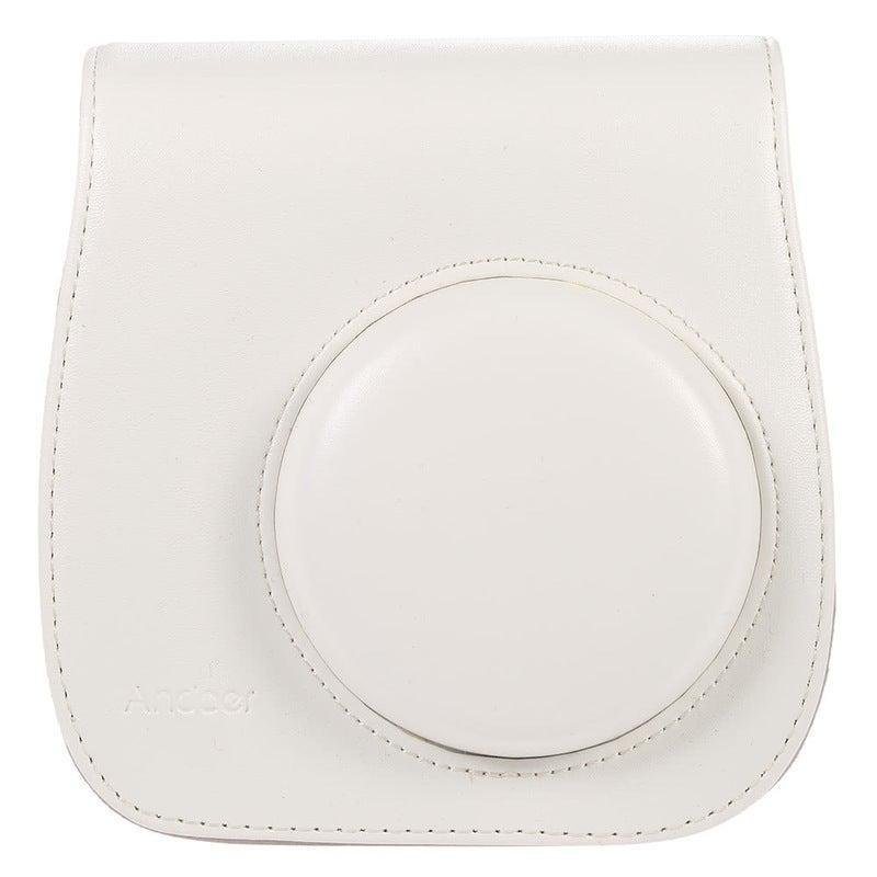 Leather Camera Case Bag Cover For Fuji Fujifilm Instax Mini8 Mini8s Single Shoulder White