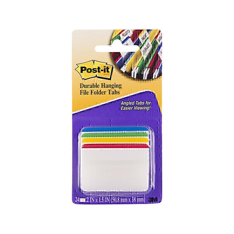 Post-It Notes Tabs 686A-1 File Pack of 24 Box of 6