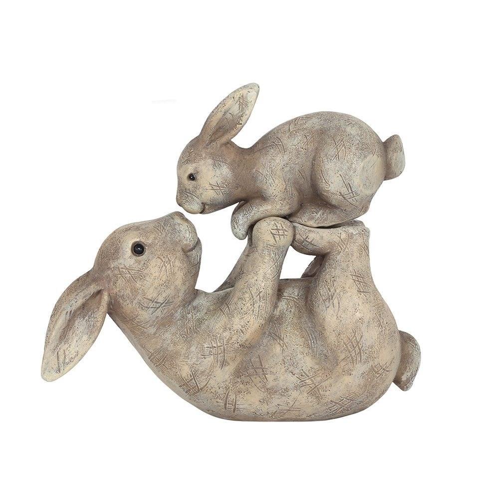 Something Different Some Bunny Loves You Ornament (Grey) (One Size)