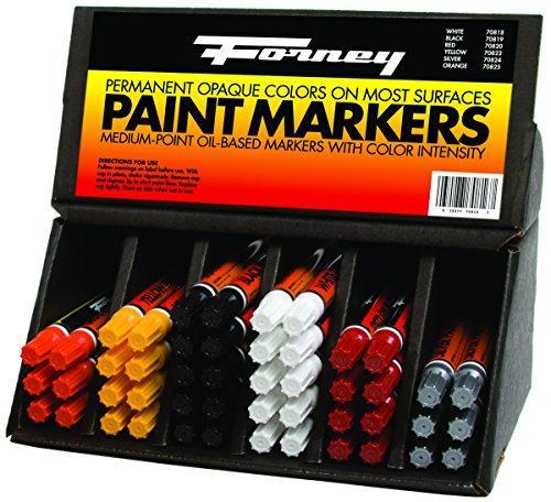 FORNEY Industries 70816Paint Markerforney Industries 70816 48Piece Assorted Paint Markers Leaves Vibrant, Long Lasting Markings